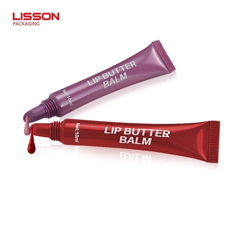 Plastic Tube Cosmetic Packaging Lip Gloss with Applicator