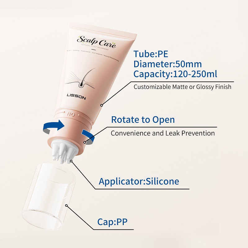 Twist-lock hair oil tube