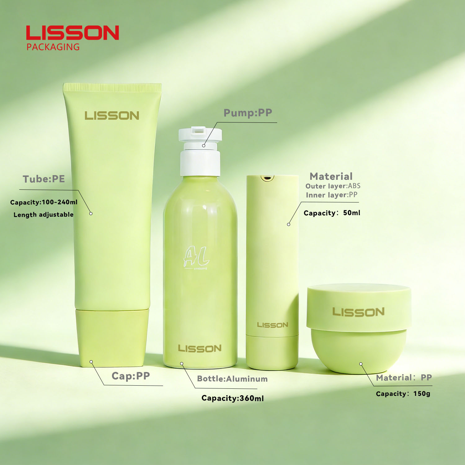 Same Color Cosmetic Packaging Set