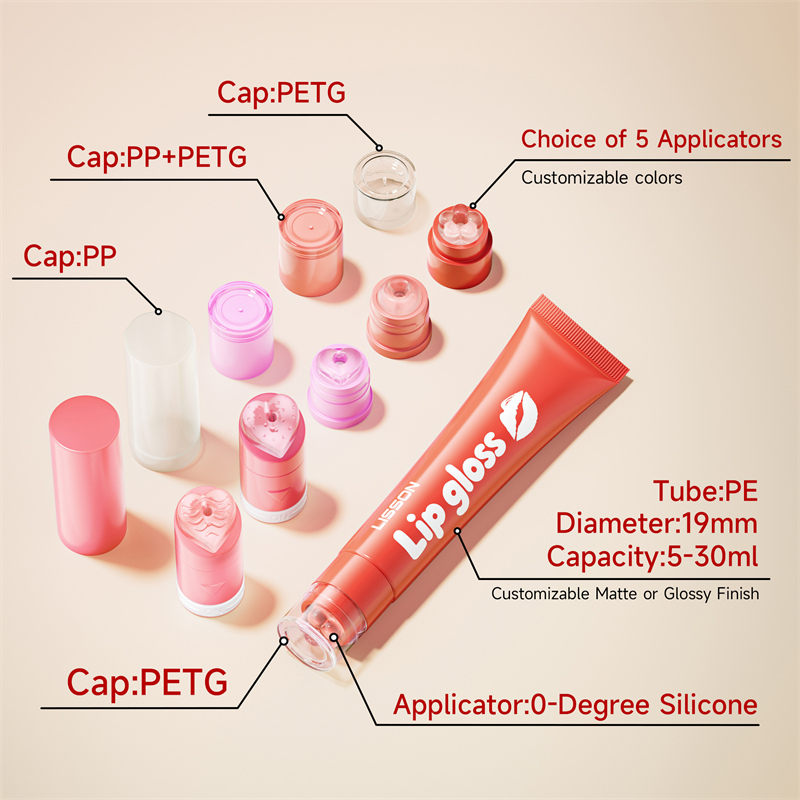 silicone lip gloss tube applicators