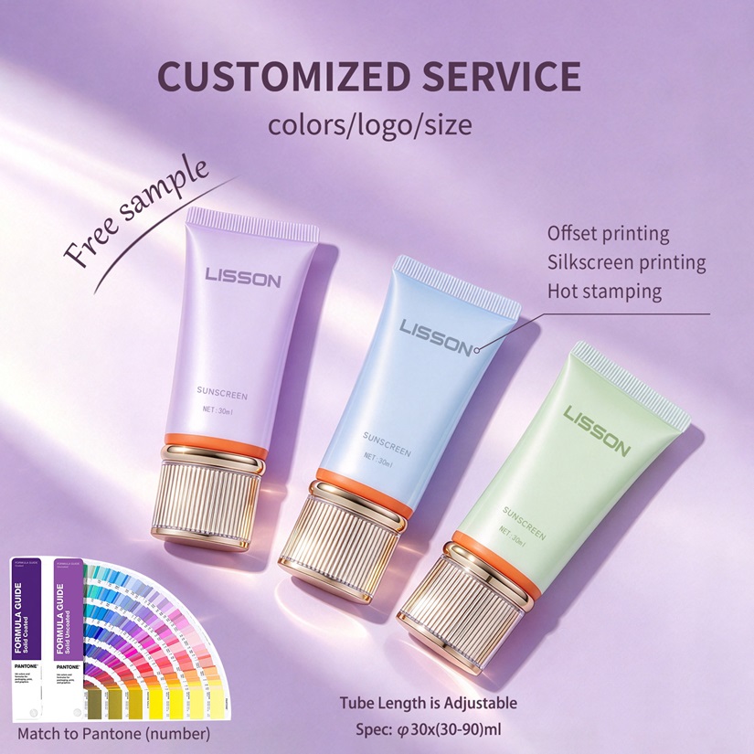 Cosmetic Oval Squeeze Tube with Nozzle