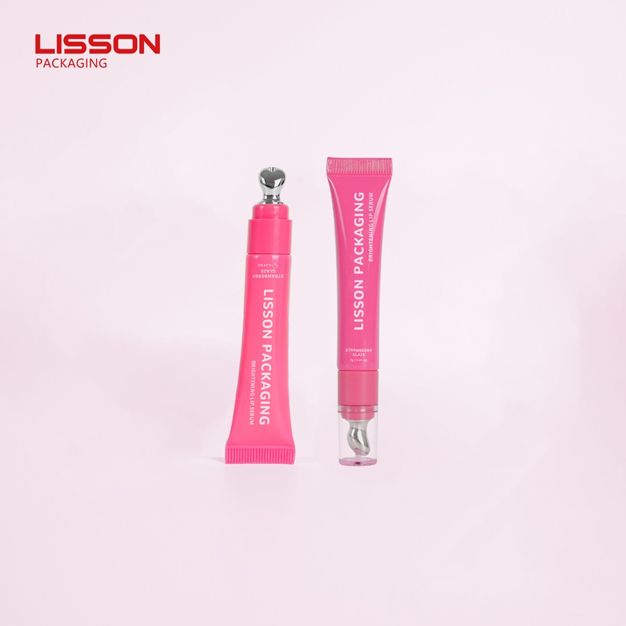 Customized Logo Eye Cream Tube with Zinc Alloy Applicator