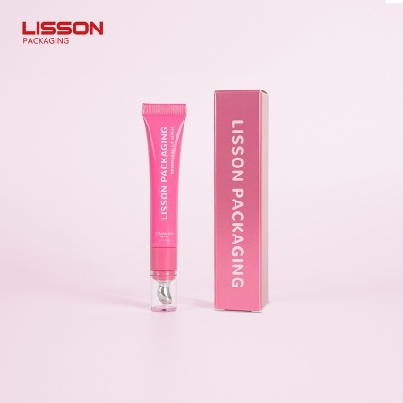 Customized Logo Eye Cream Tube with Zinc Alloy Applicator