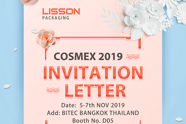 Письмо-приглашение для Cosmex 2019 Таиланд --- Лиссон упаковка